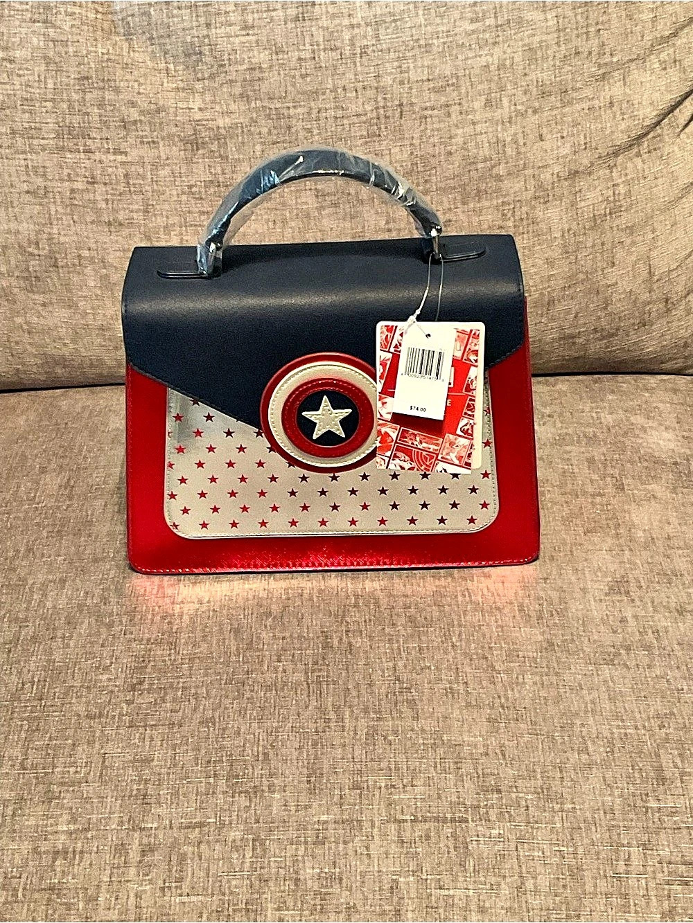 Danielle Nicole Marvel Captain America Satchel Red & Black NWT